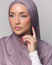 Modal Matching Hijab & Undercap Set - Plum