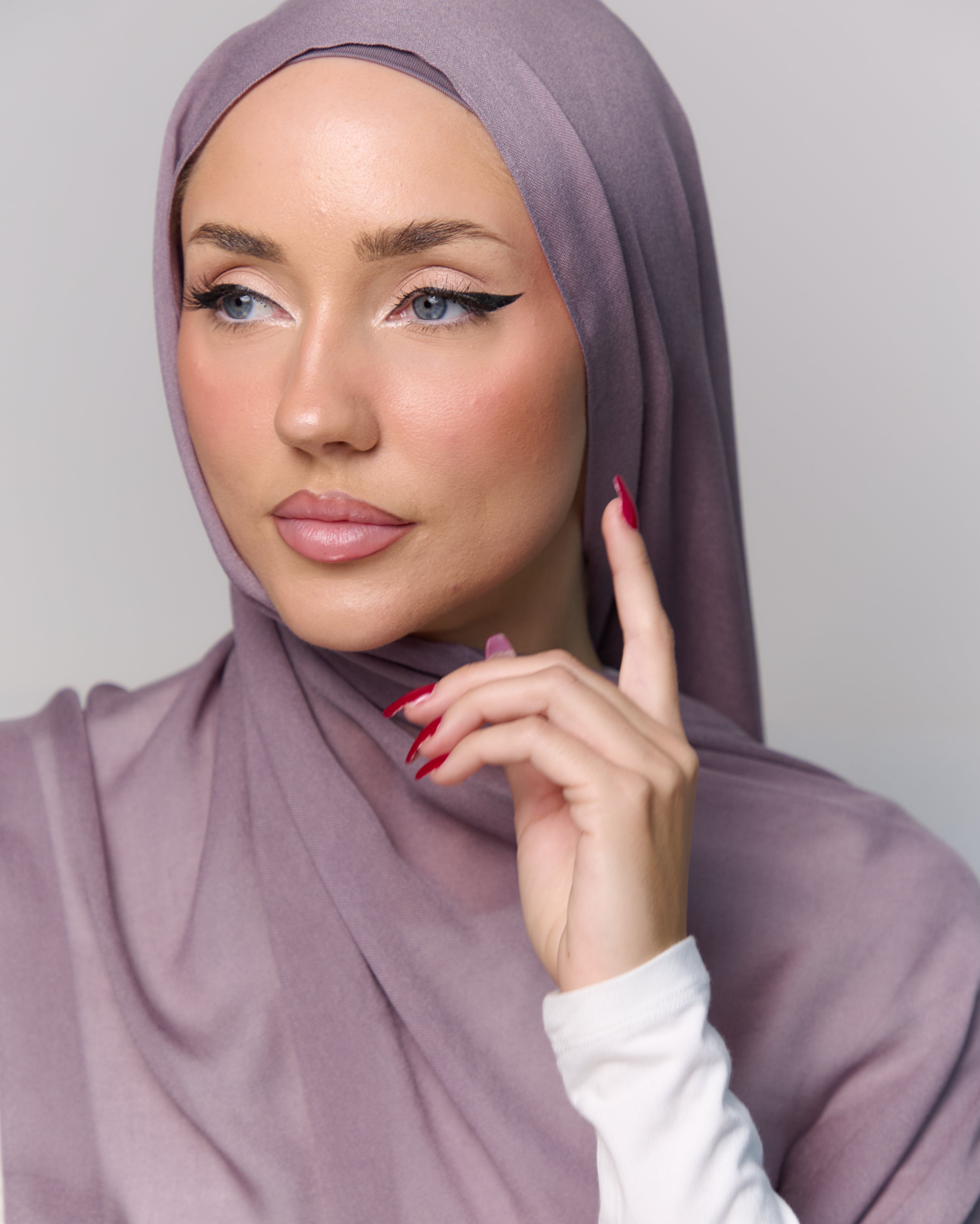 Modal Matching Hijab & Undercap Set - Plum