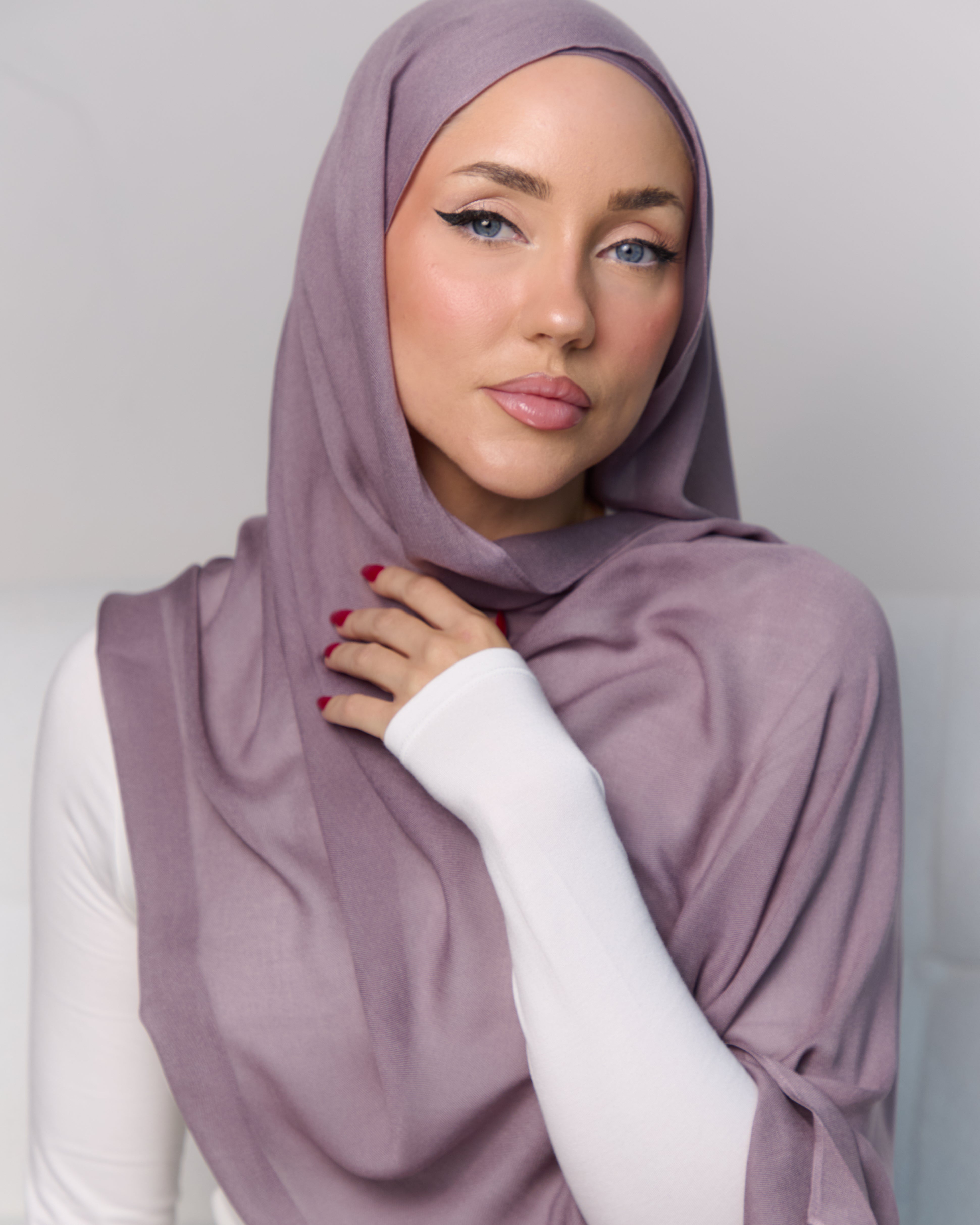 Modal Matching Hijab & Undercap Set - Plum