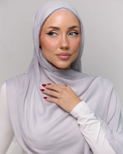 Modal Matching Hijab & Undercap Set - Silver Sand