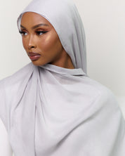 Modal Matching Hijab & Undercap Set - Silver Sand