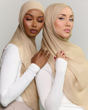 Modal Matching Hijab & Undercap Set - Rustic