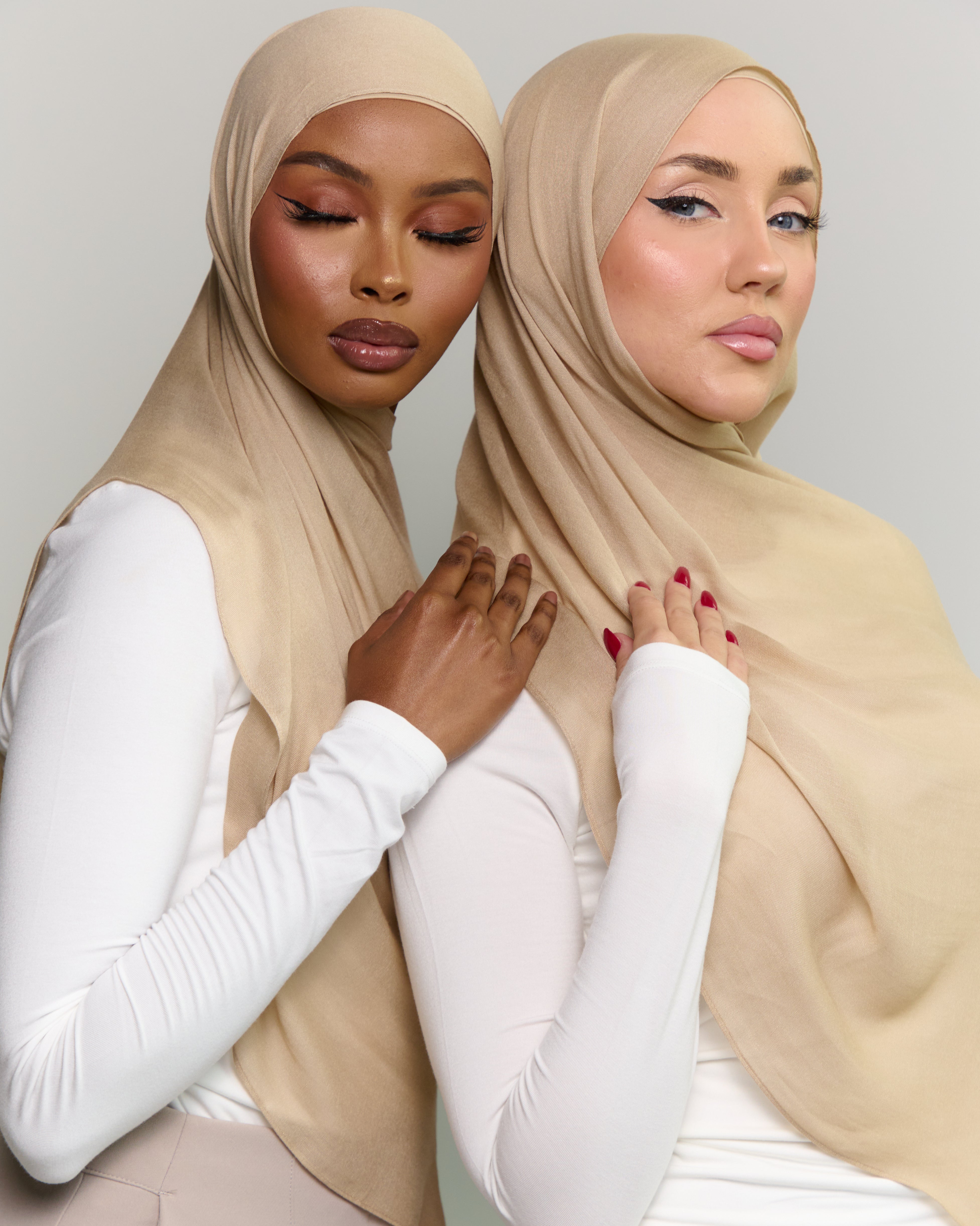 Modal Matching Hijab & Undercap Set - Rustic