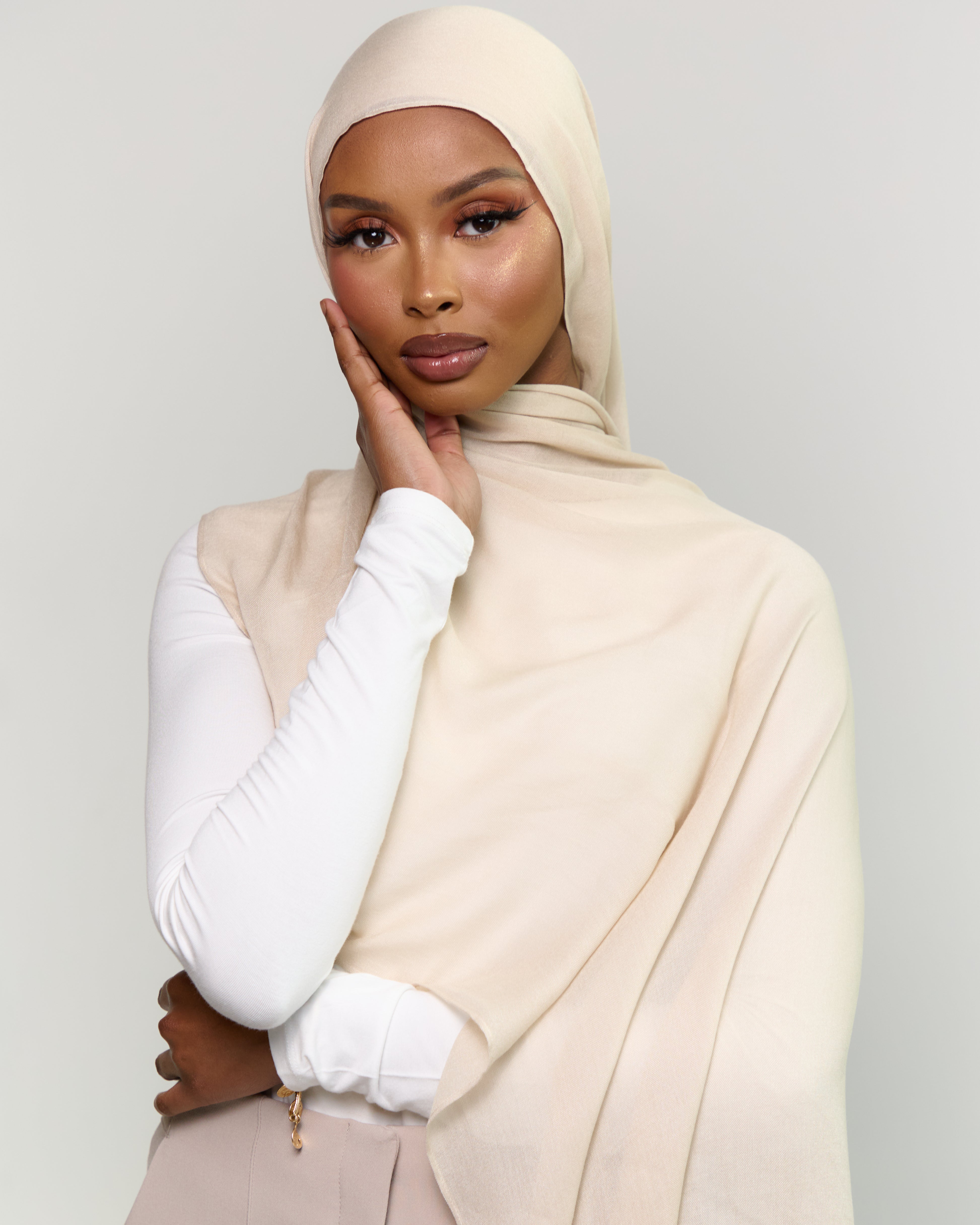 Modal Matching Hijab & Undercap Set - Desert Dune