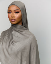 Modal Matching Hijab & Undercap Set - Toasted Almond