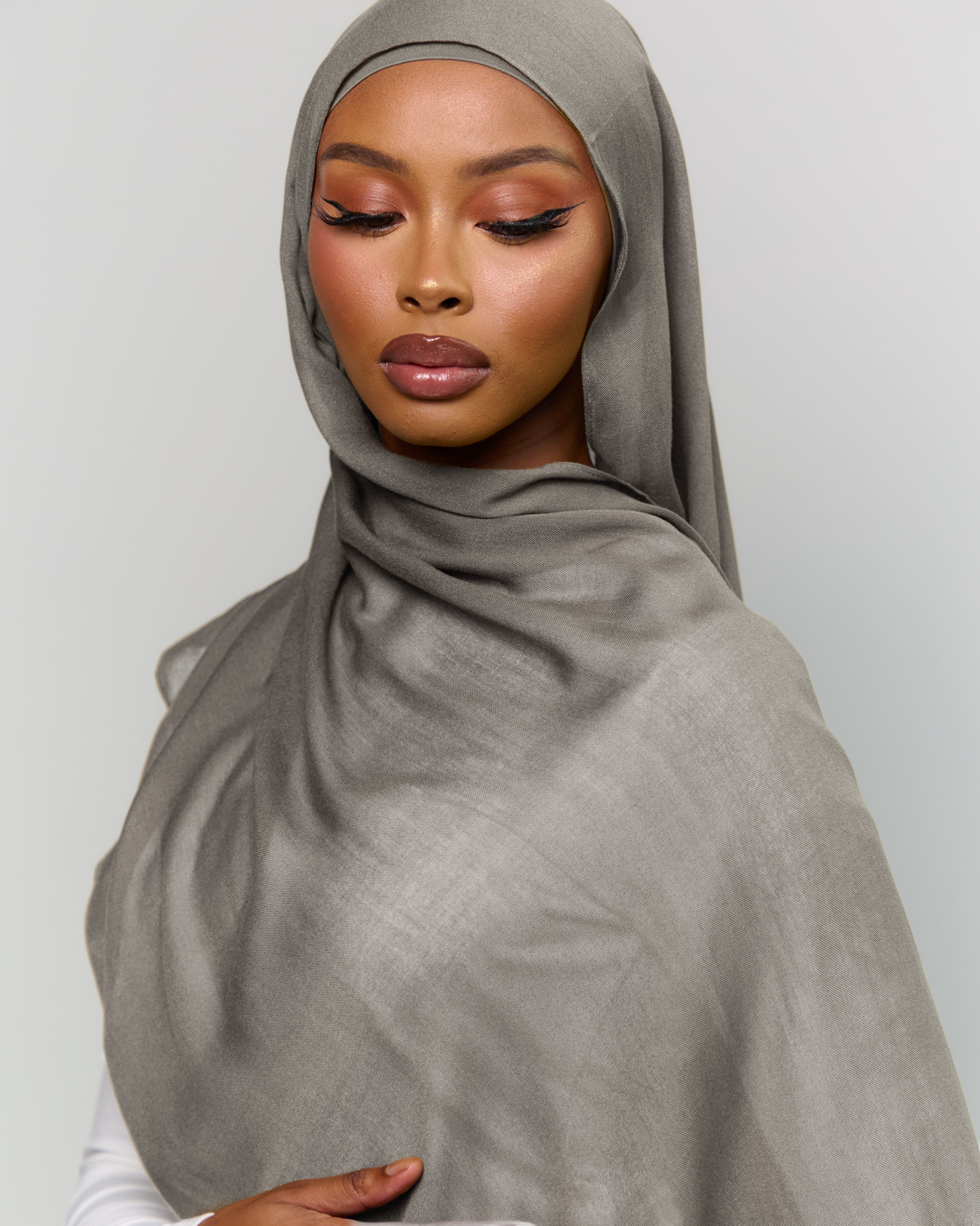 Modal Matching Hijab & Undercap Set - Toasted Almond