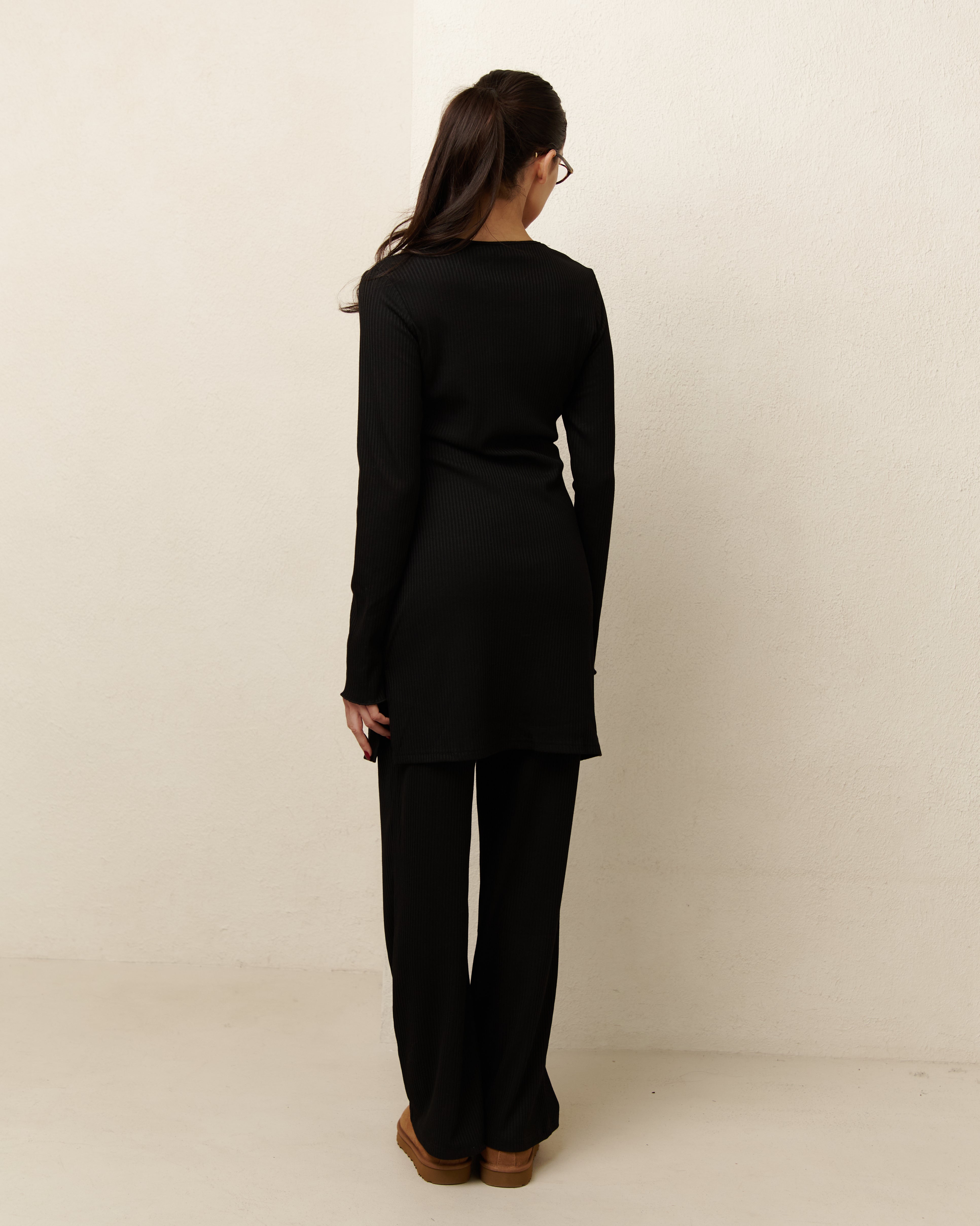 Matching Loungewear Set - Black