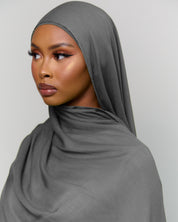 Modal Matching Hijab & Undercap Set - Slate Stone