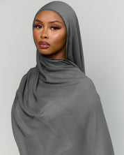 Modal Matching Hijab & Undercap Set - Slate Stone