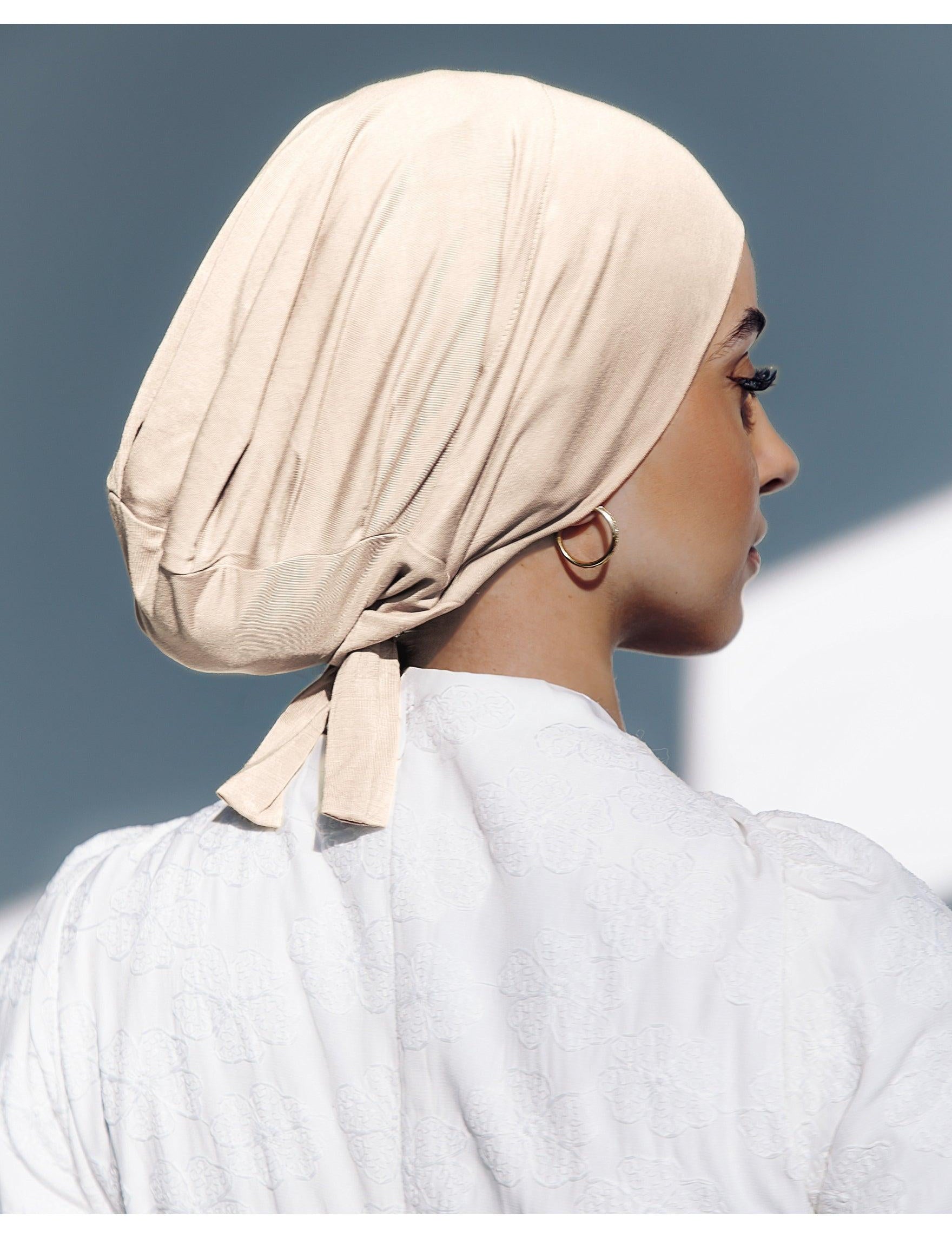 Bamboo Tie-Back Undercap - Porcelain - Azelefa