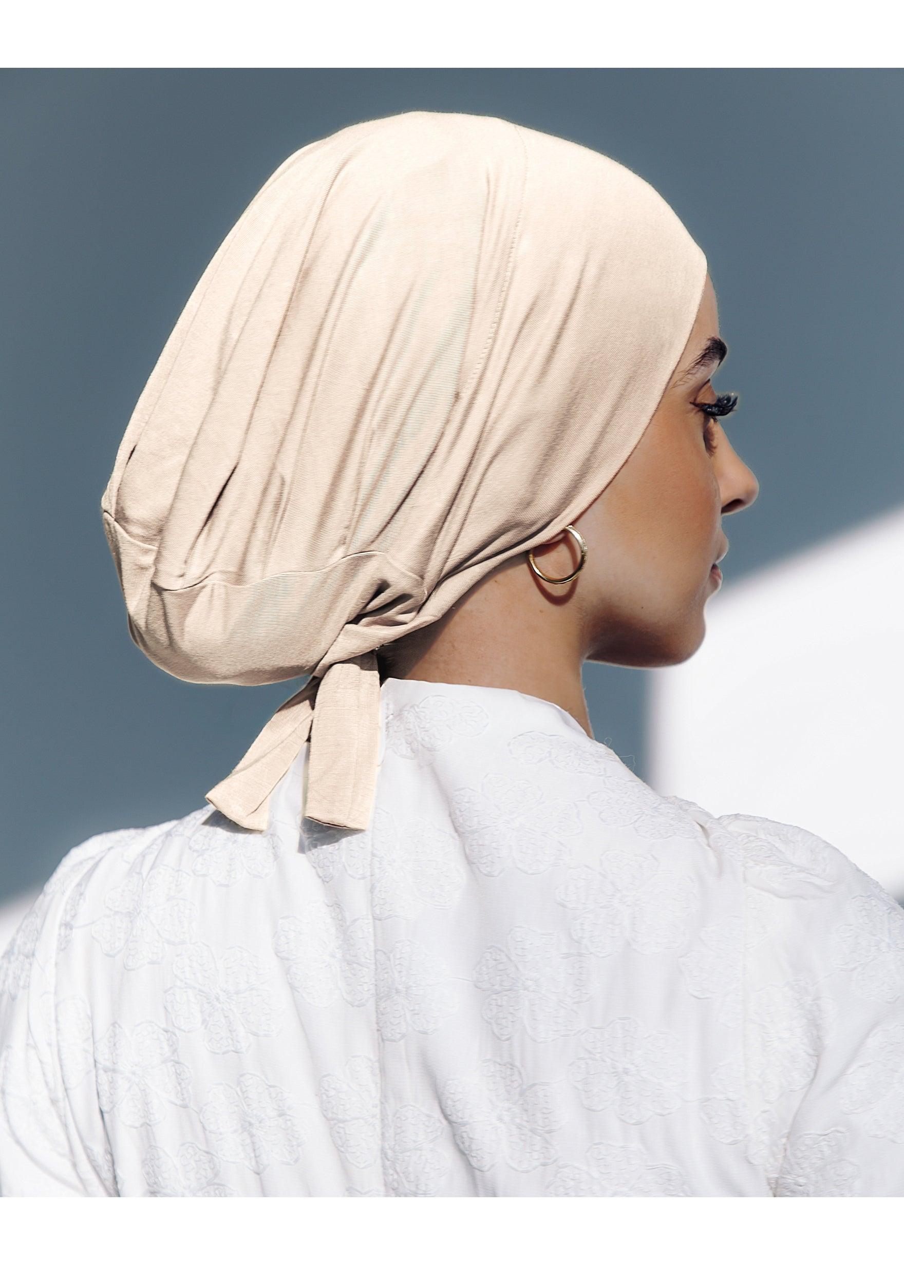 Bamboo Tie-Back Undercap - Porcelain - Azelefa