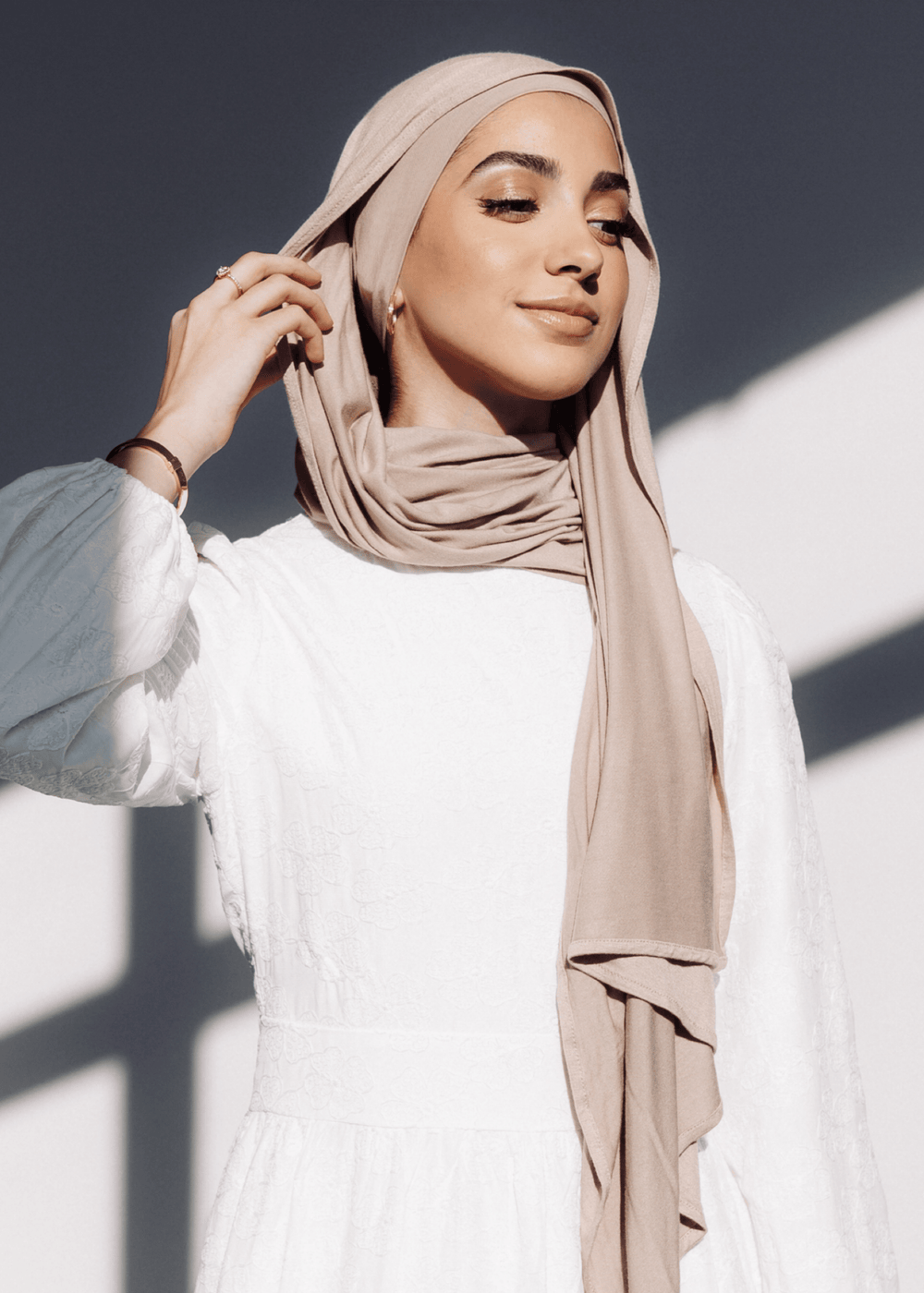 matching hijab and cap