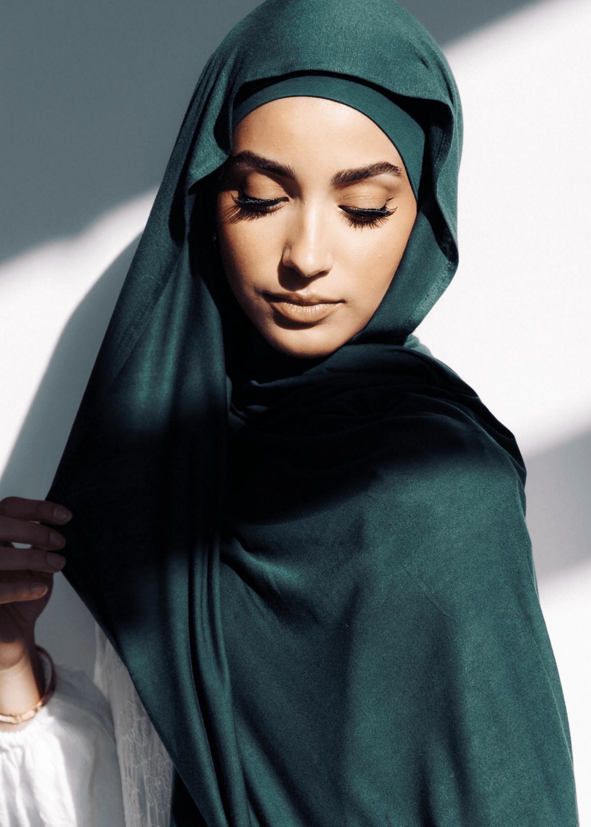 Jersey Matching Hijab & Undercap Set - Deep - Azelefa