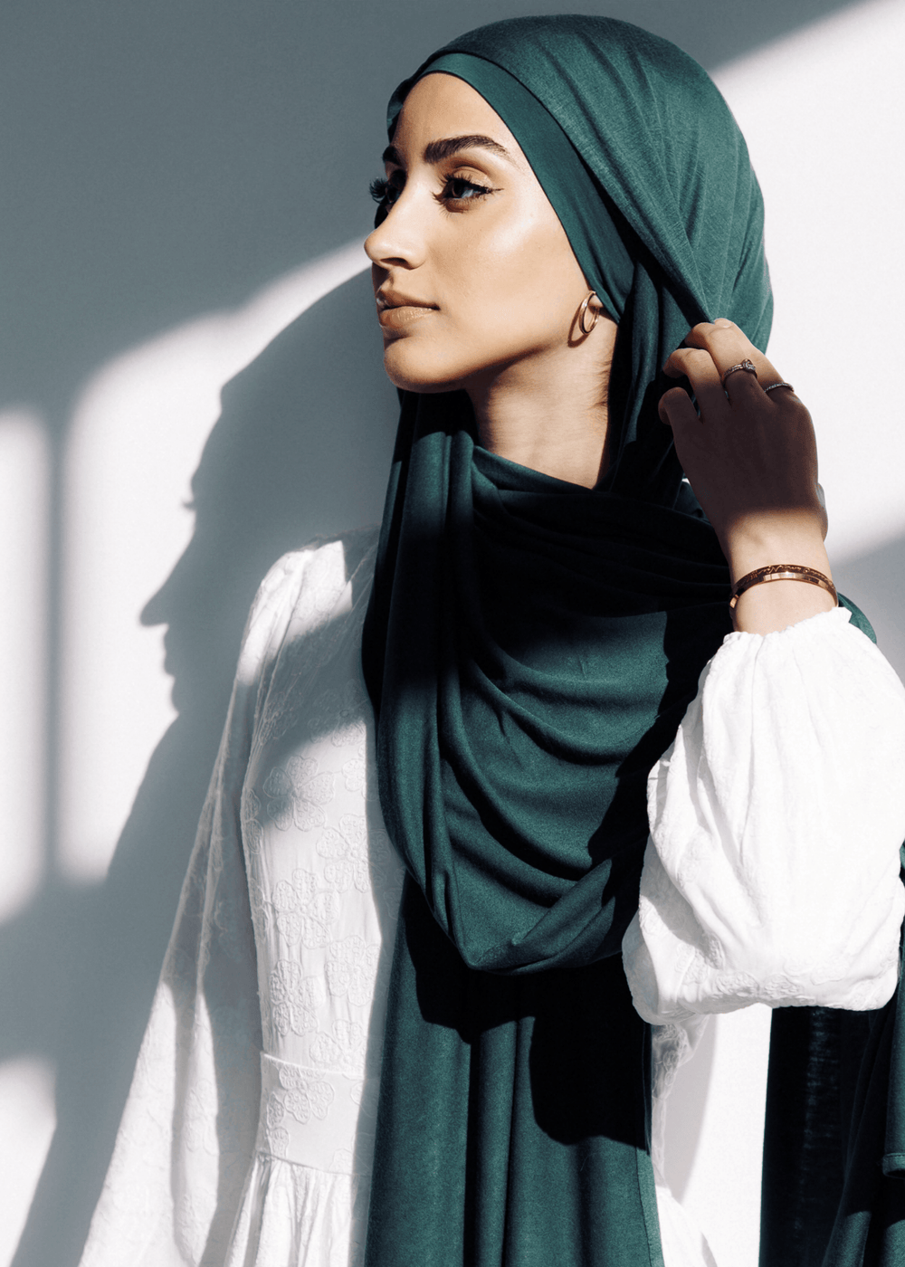 matching hijab and cap
