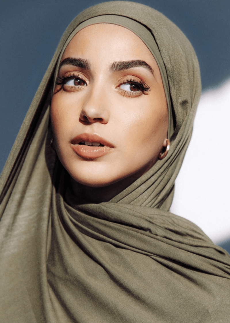 matching hijab and cap