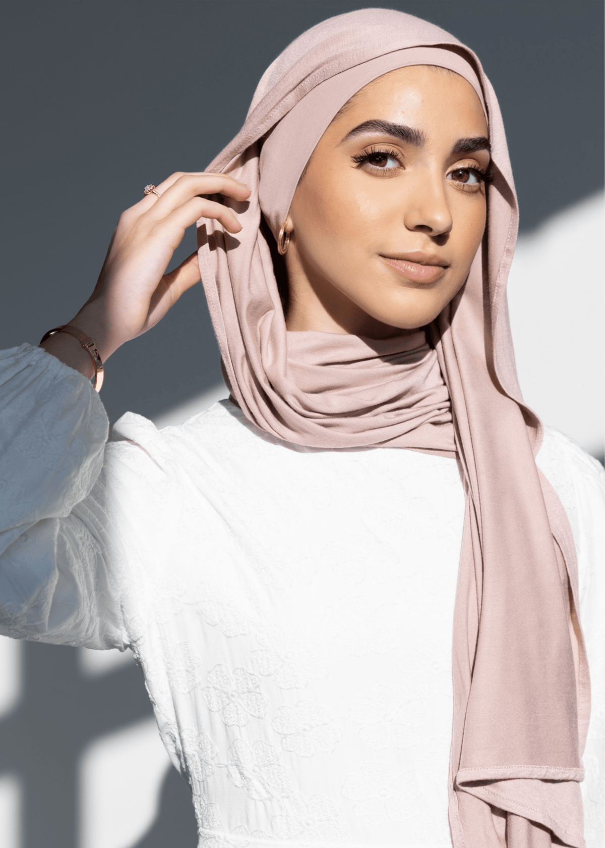 Jersey Matching Hijab & Undercap Set - Pastel - Azelefa