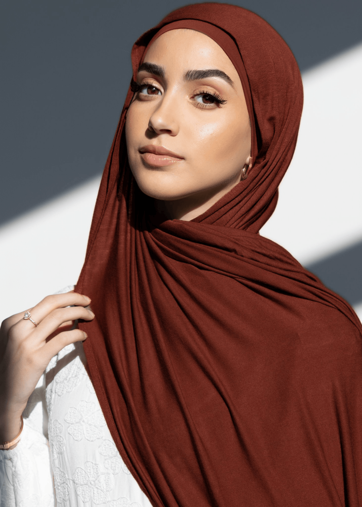 Jersey Matching Hijab & Undercap Set - Sky - Azelefa