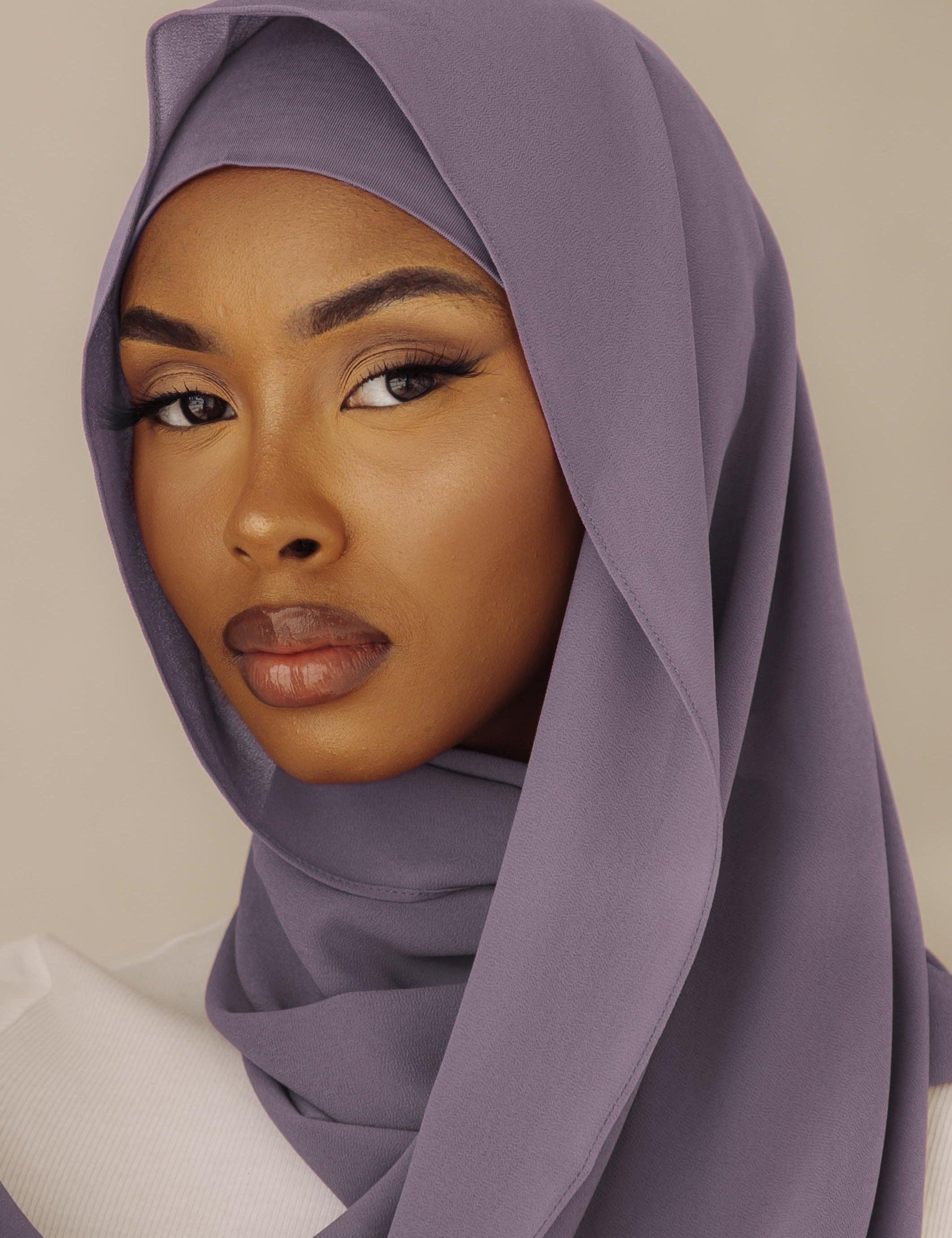 Matching Hijab & Undercap Set - Amethyst - Azelefa