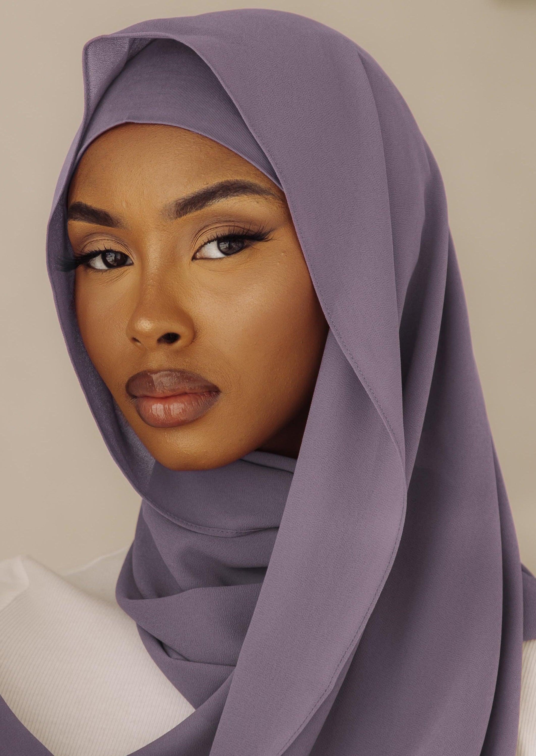 Matching Hijab & Undercap Set - Amethyst - Azelefa