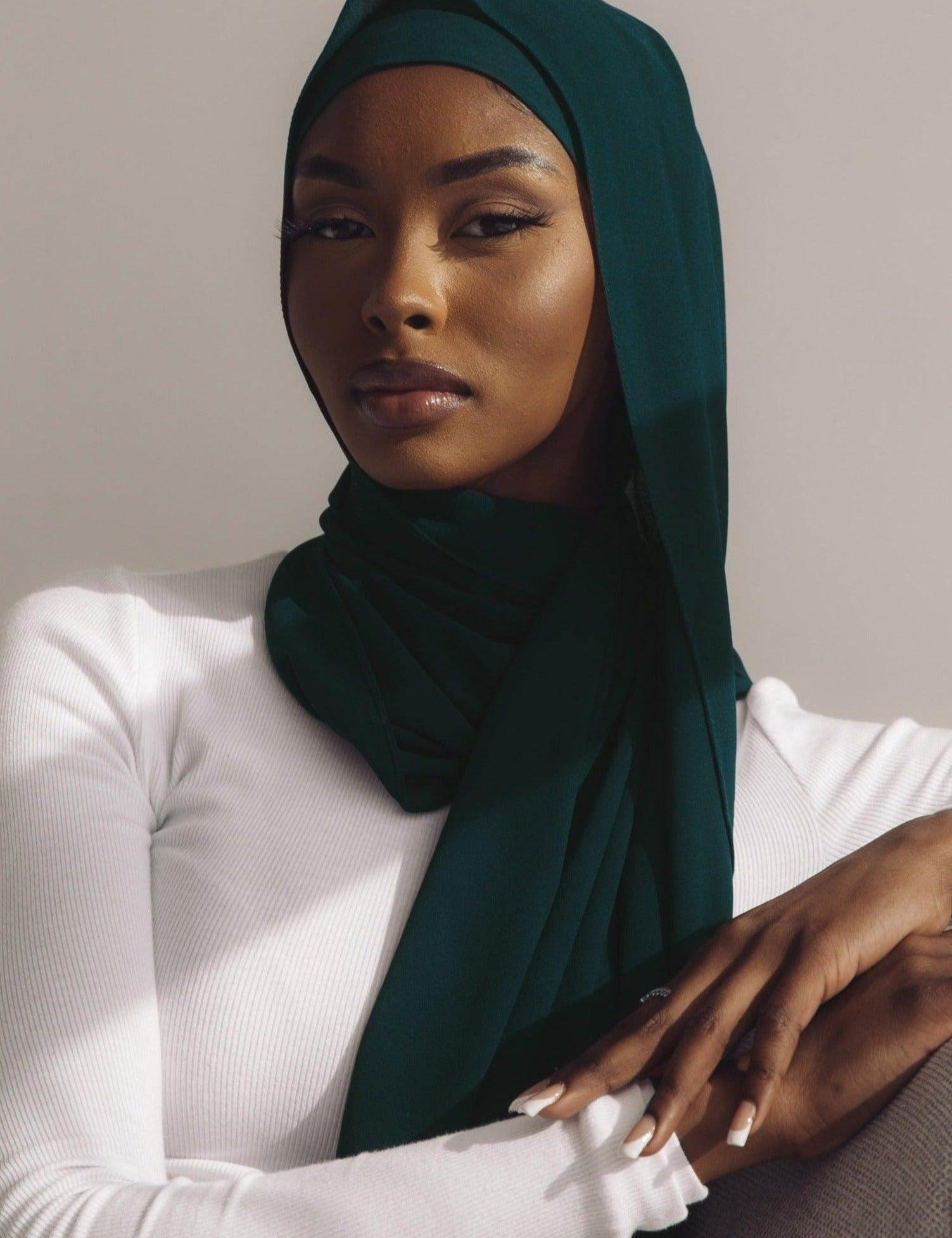 Matching Hijab & Undercap Set - Arctic - Azelefa