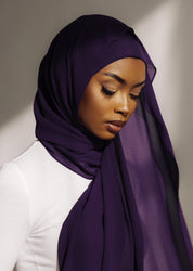 Matching Hijab & Undercap Set - Berry - Azelefa