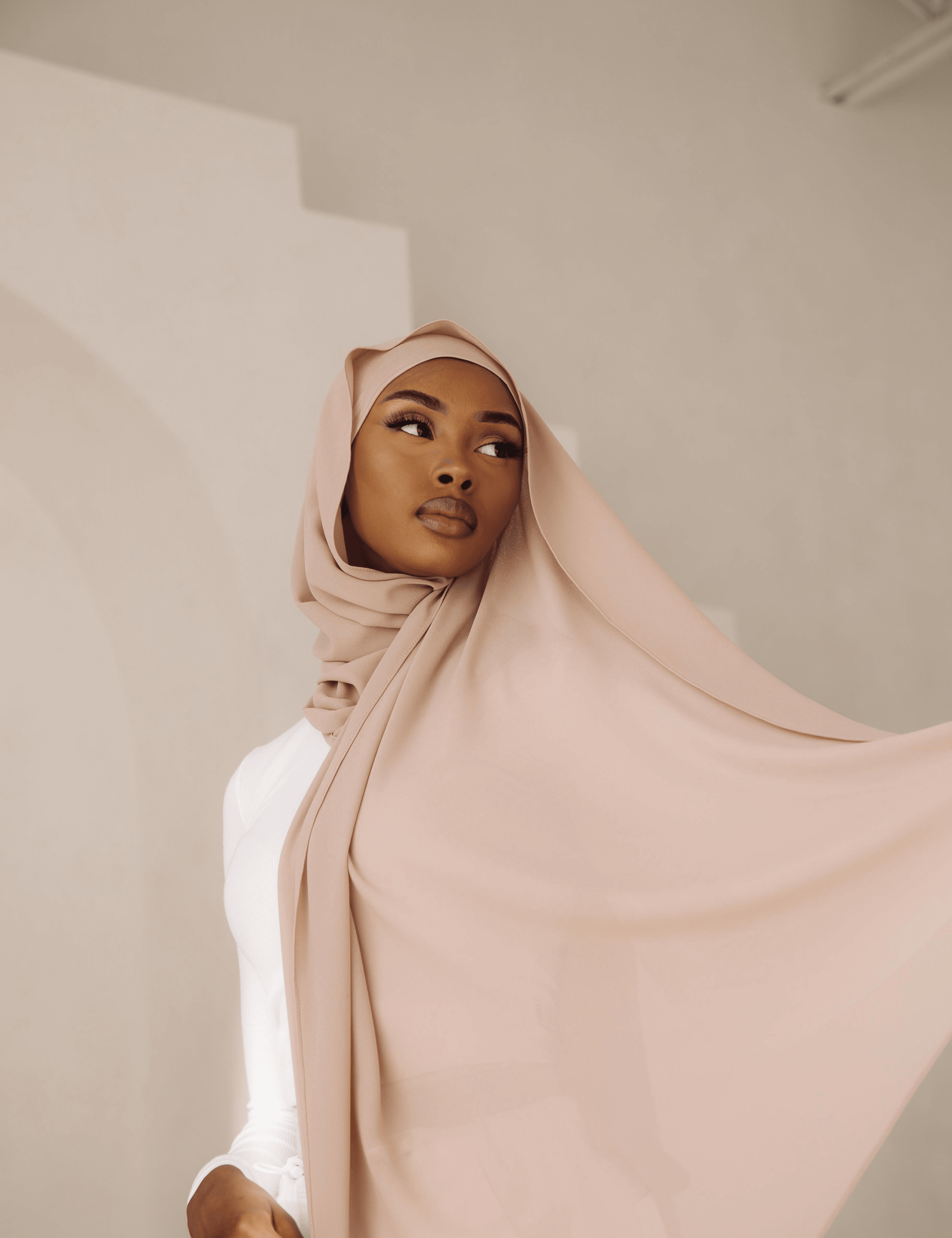 Matching Hijab & Undercap Set - Blush - Azelefa