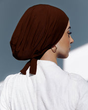 Matching Hijab & Undercap Set - Cocoa - Azelefa