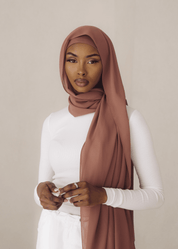 Matching Hijab & Undercap Set- Coral - Azelefa