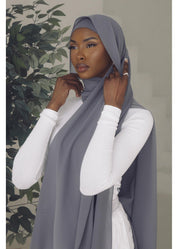 Matching Hijab & Undercap Set - Dove - Azelefa