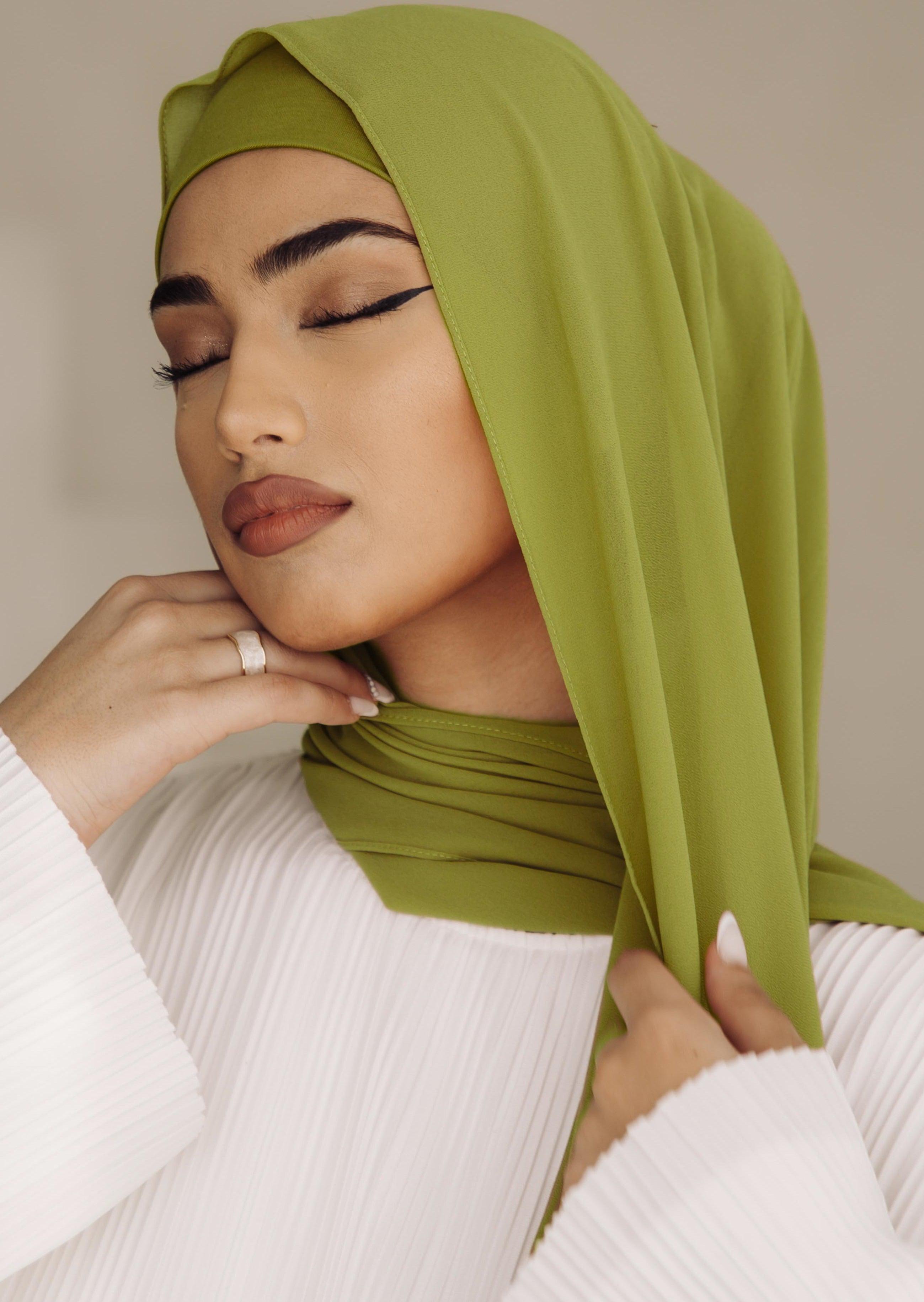 Matching Hijab & Undercap Set - Electric - Azelefa