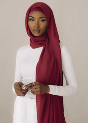 Matching Hijab & Undercap Set - Fuchsia - Azelefa