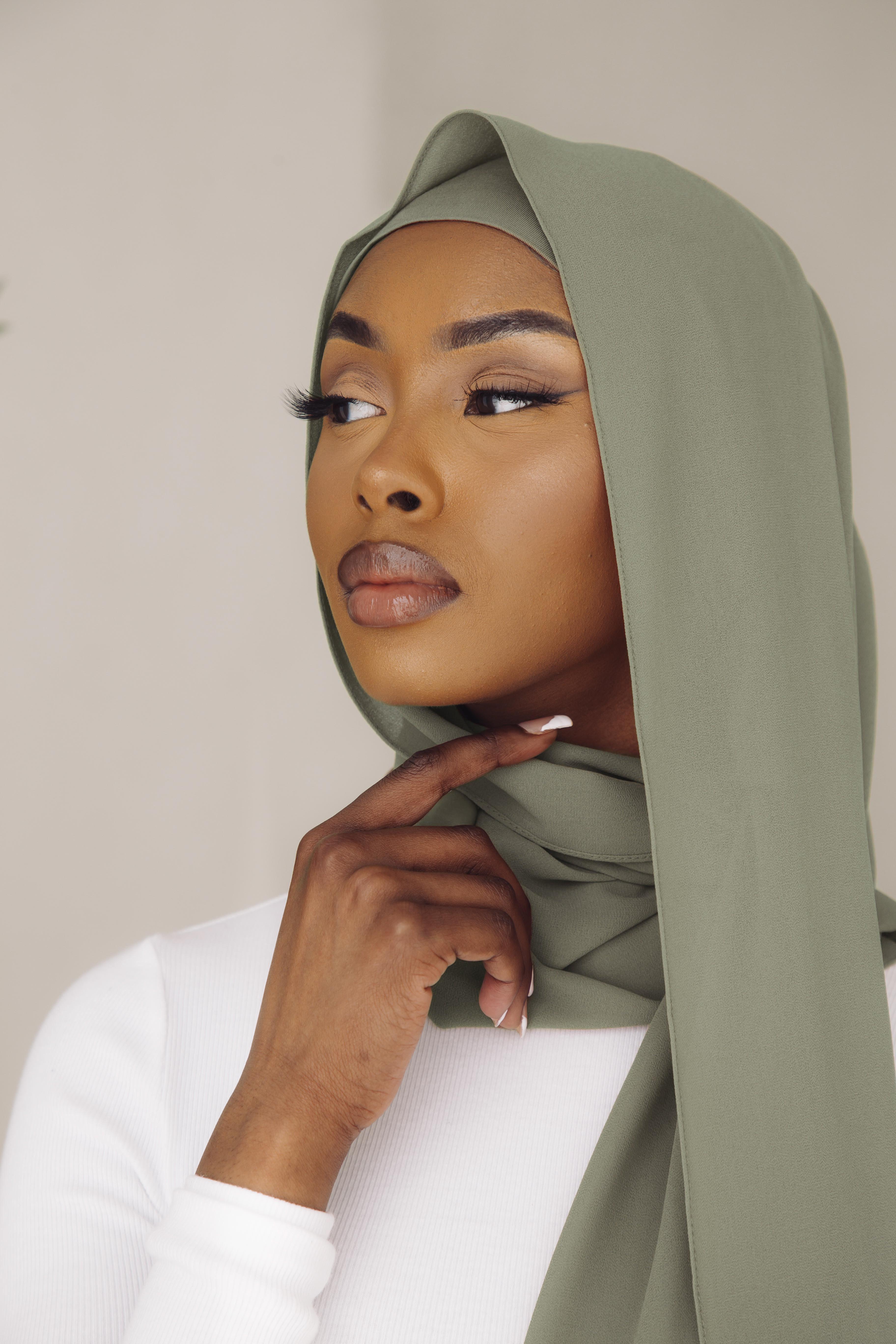 Matching Hijab & Undercap Set - Mint - Azelefa