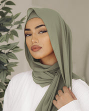 Matching Hijab & Undercap Set - Mint - Azelefa