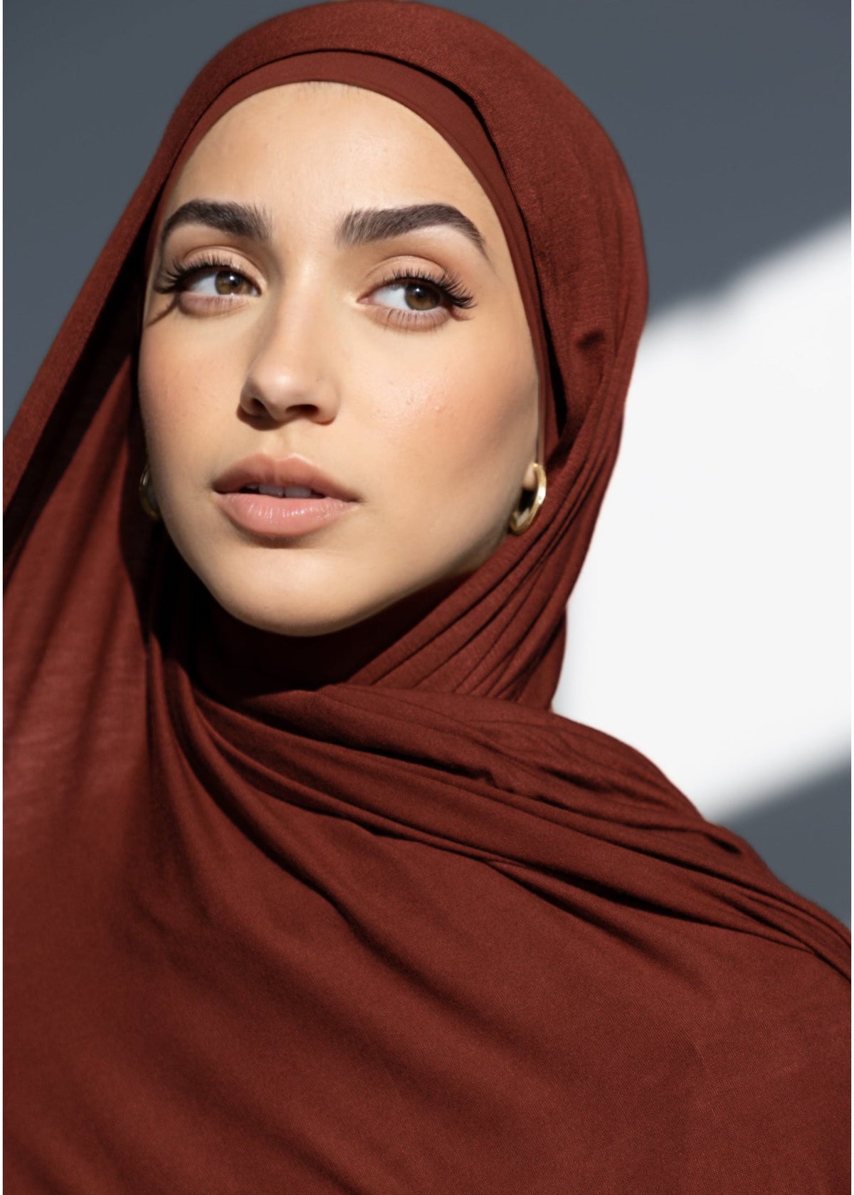 Jersey Matching Hijab & Undercap Set - Sky