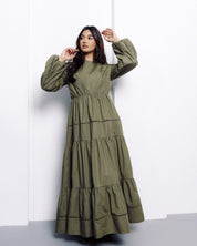 Yasmeen Maxi Dress - Fern - Azelefa