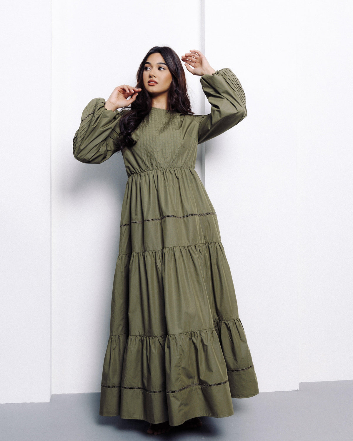 Yasmeen Maxi Dress - Fern - Azelefa