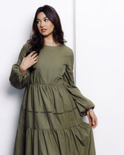 Yasmeen Maxi Dress - Fern - Azelefa