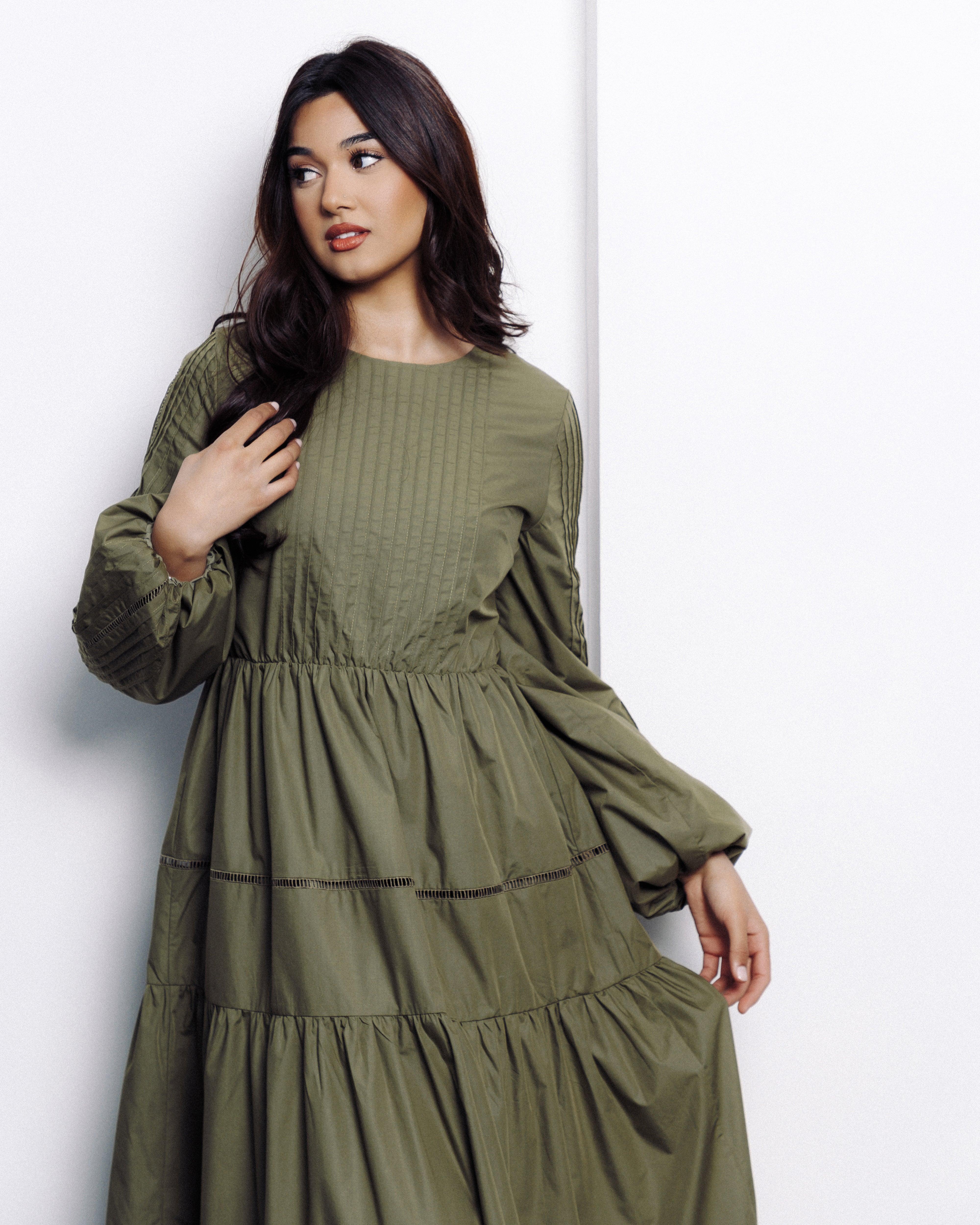 Yasmeen Maxi Dress - Fern - Azelefa