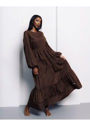 Yasmeen Maxi Dress - Oak - Azelefa