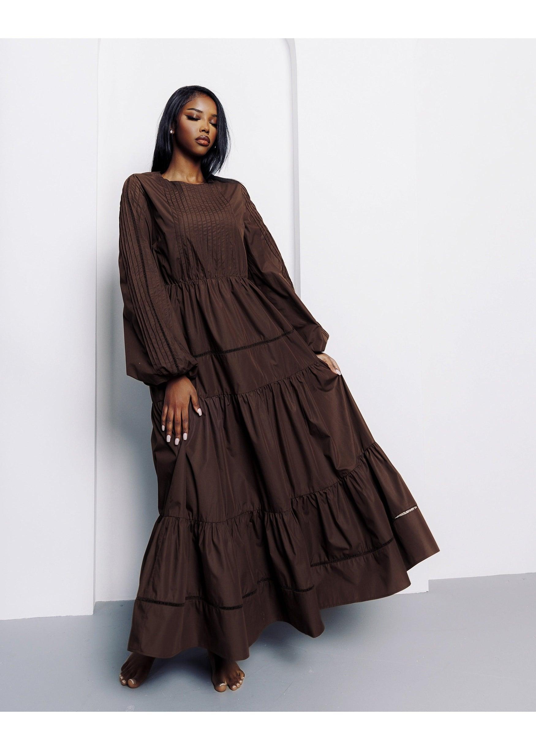 Yasmeen Maxi Dress - Oak - Azelefa