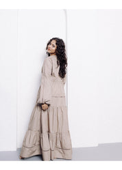 Yasmeen Maxi Dress - Sand - Azelefa