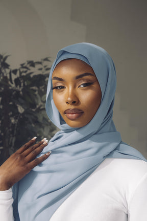 Matching Hijab & Undercap Set - Cerulean