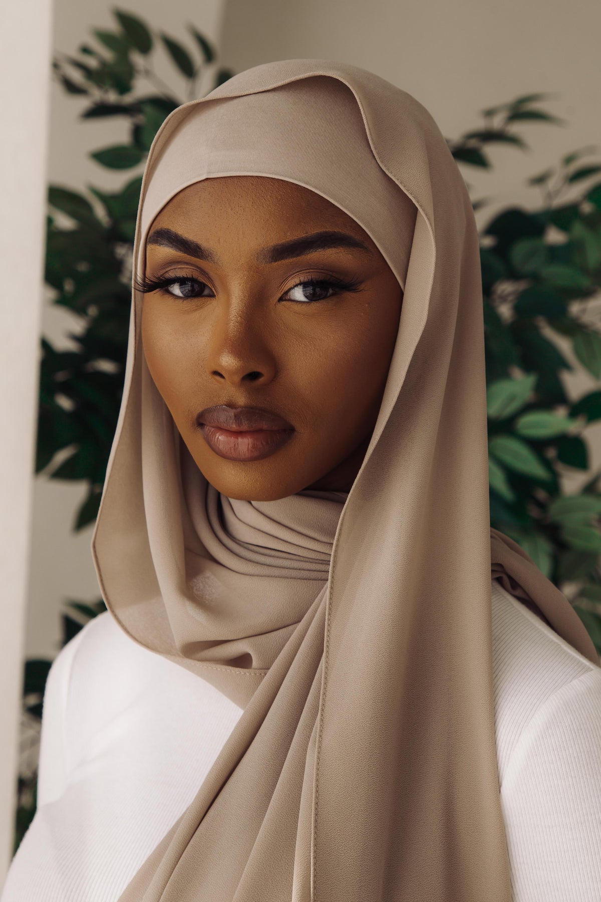 Matching Hijab & Undercap Set - Ash