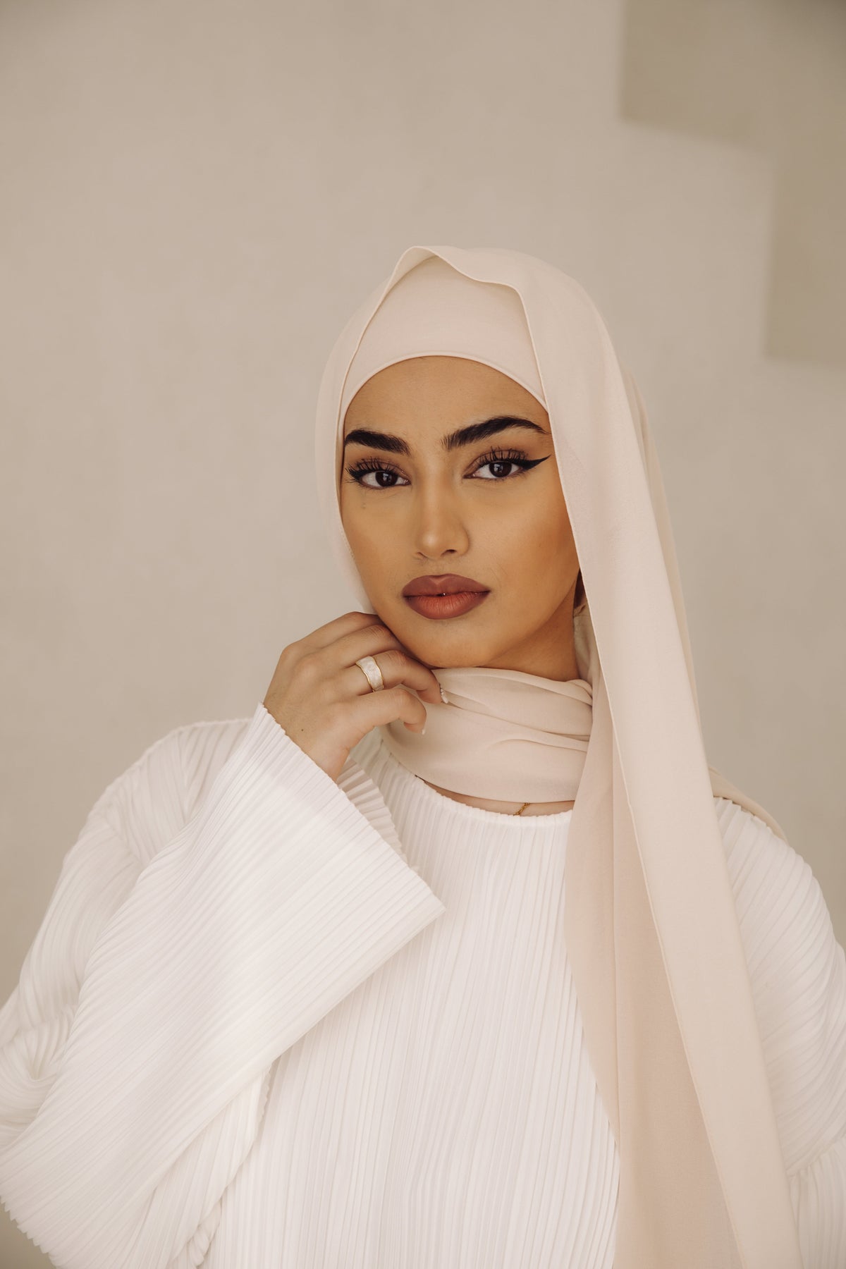 instant hijab with silk undercap