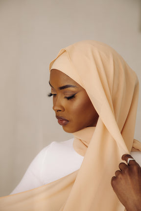 Matching Hijab & Undercap Set - Cream
