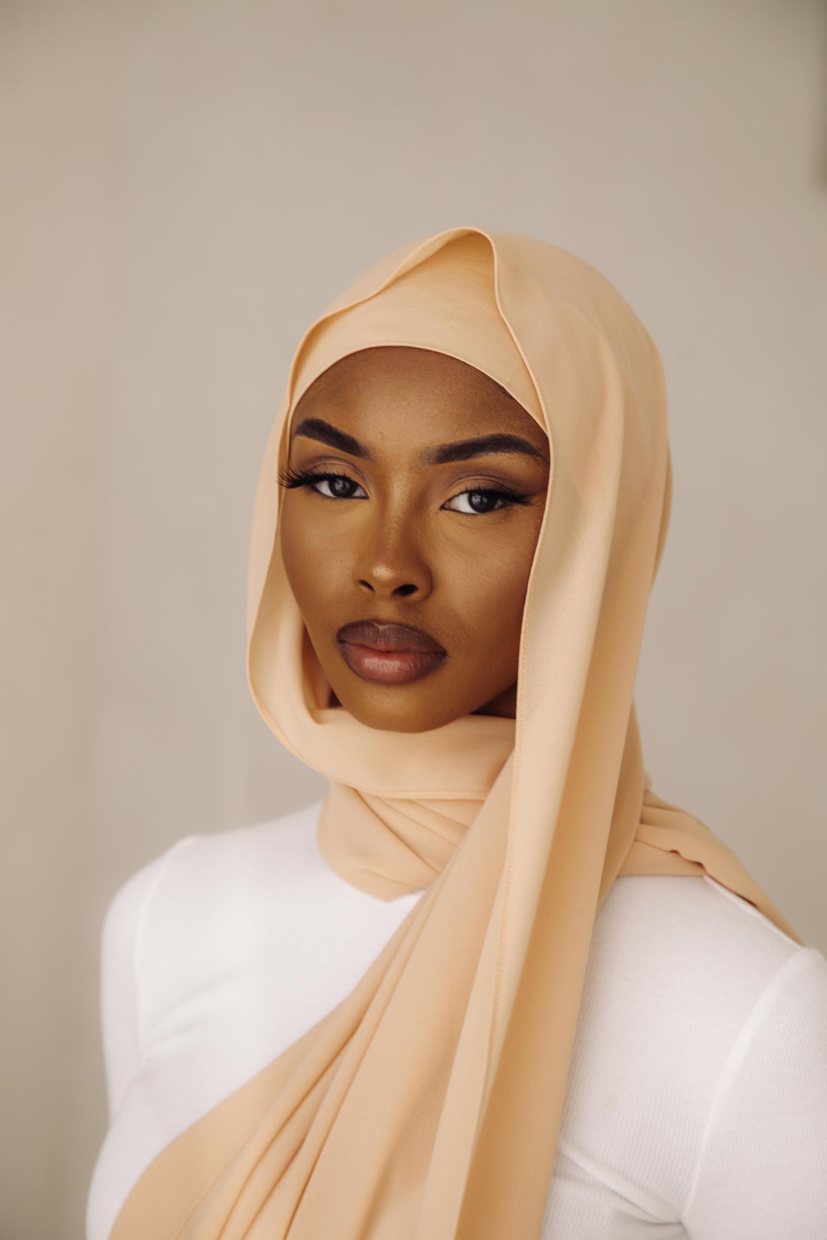 Matching Hijab & Undercap Set - Cream