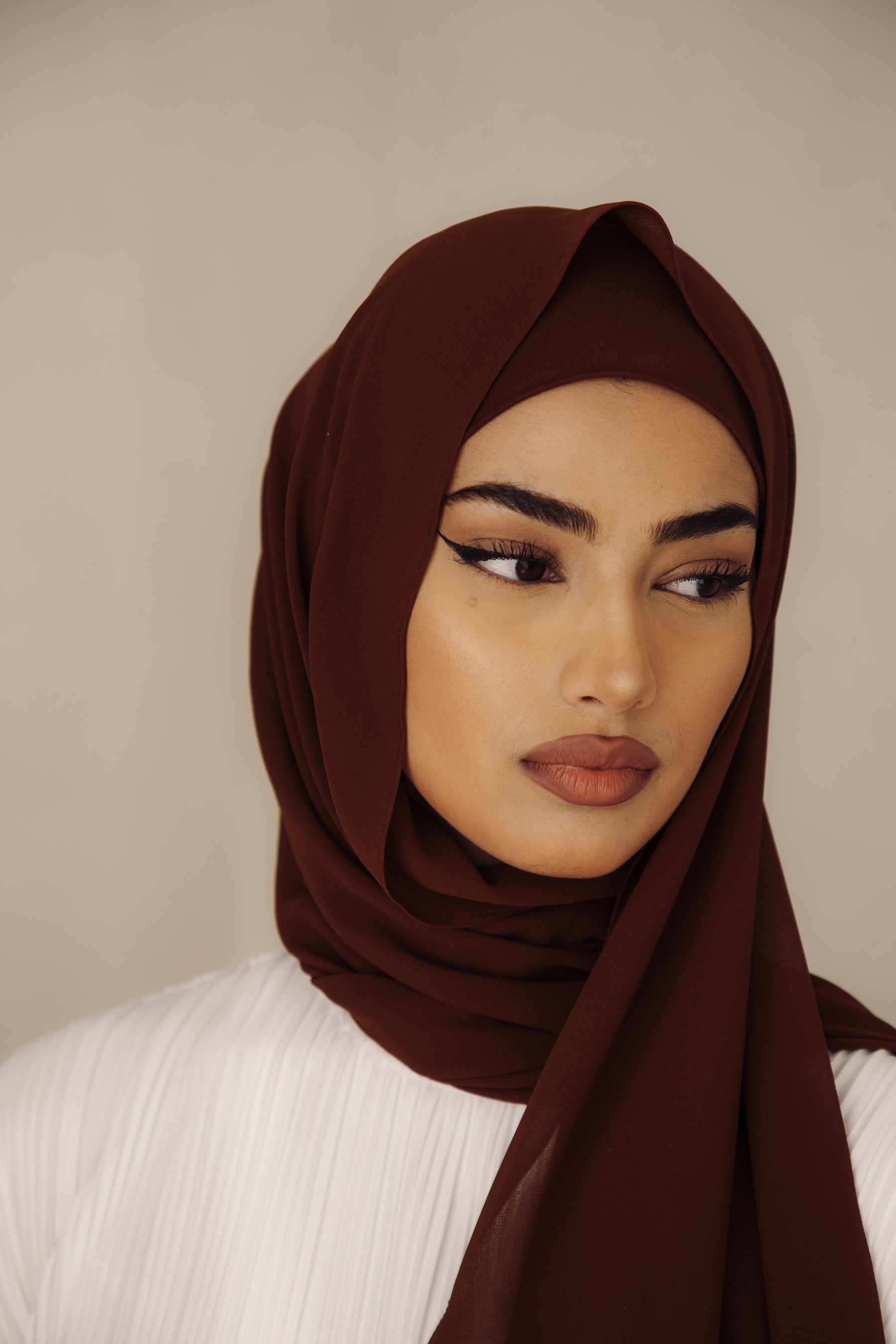 Matching Hijab & Undercap Set - Cocoa