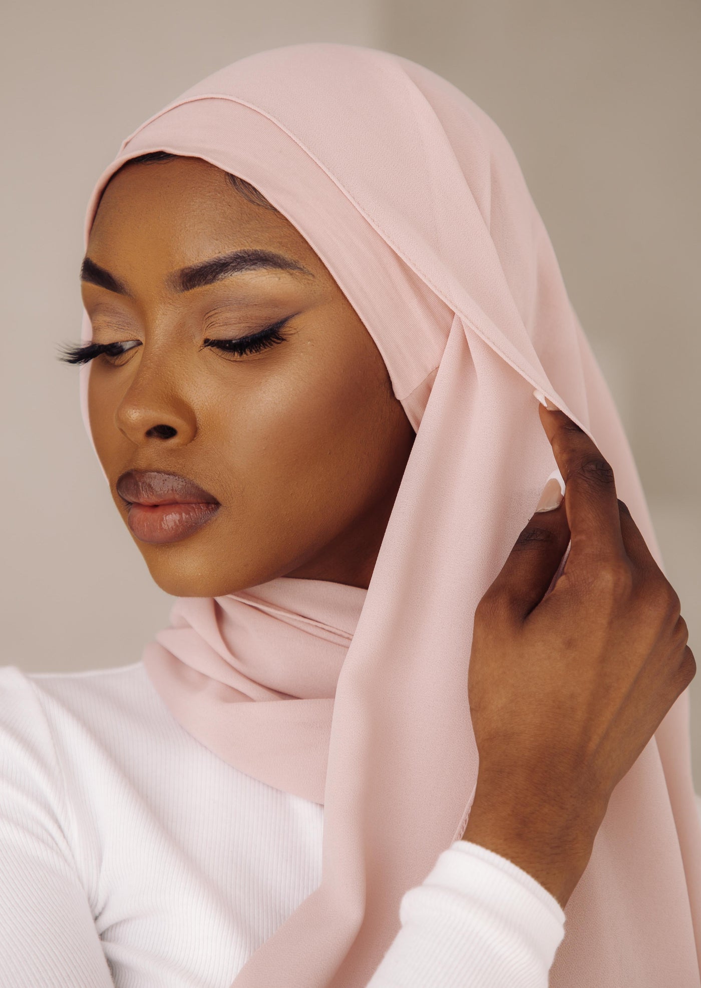 instant hijab with silk undercap