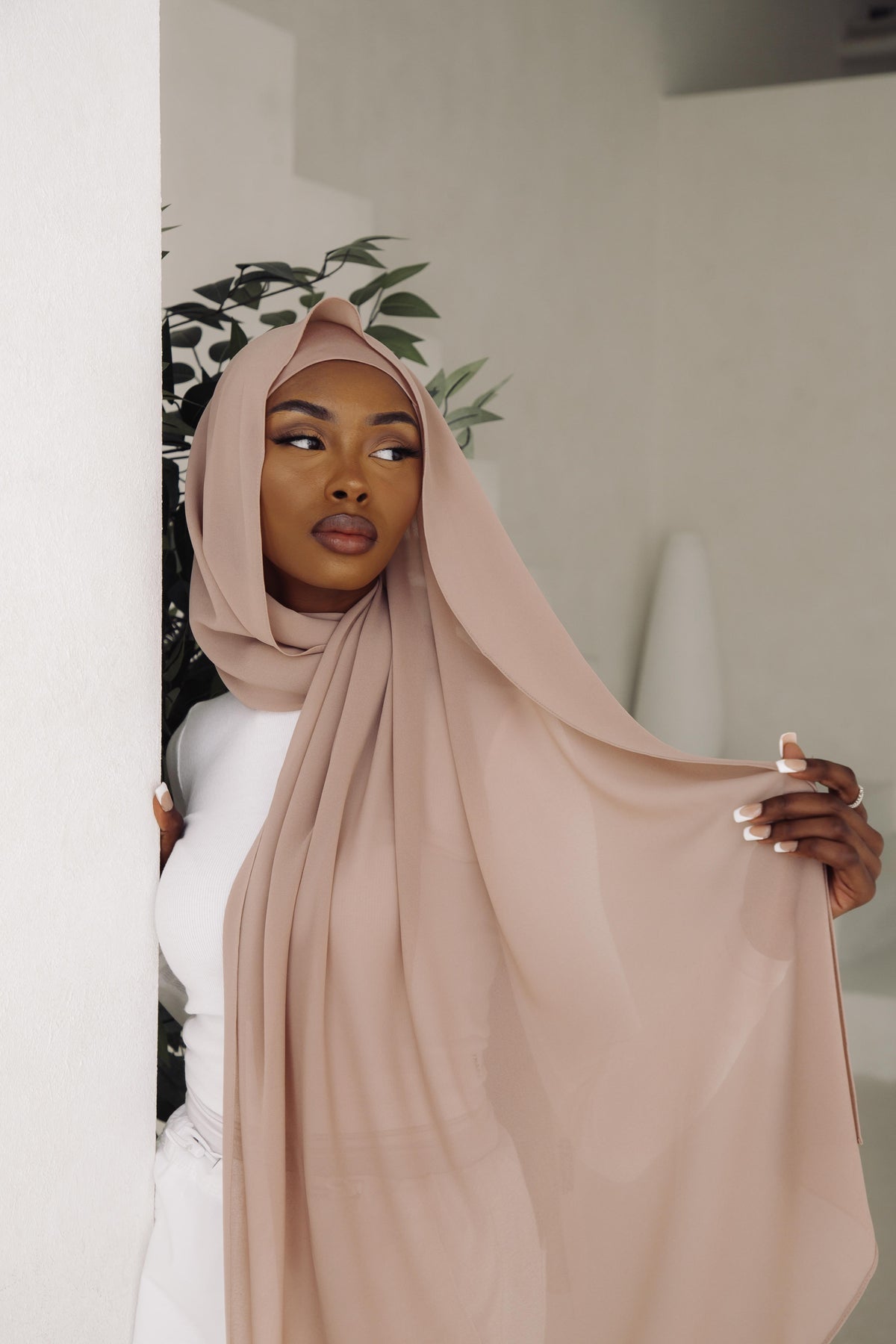 Matching Hijab & Undercap Set - Blush