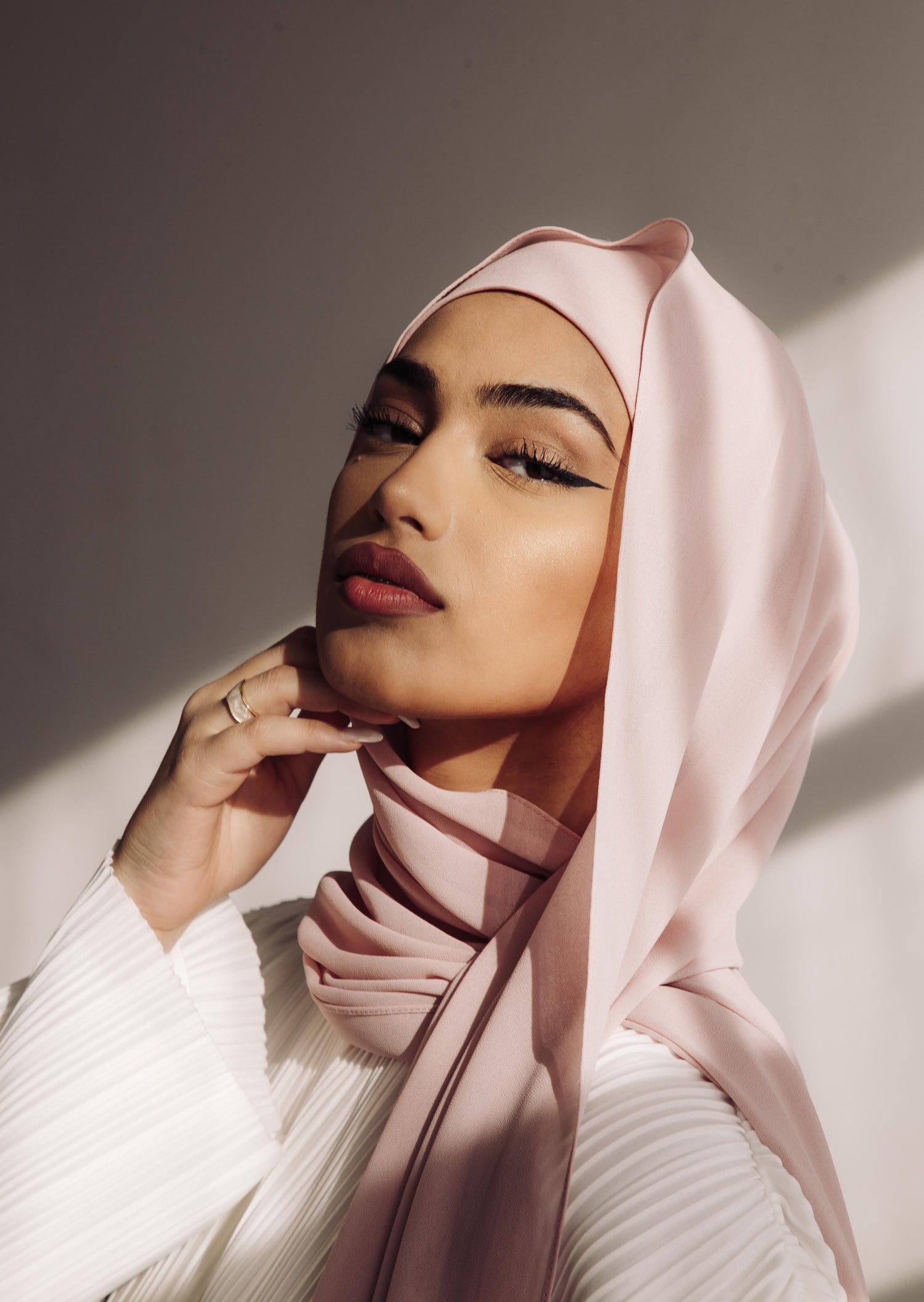 instant hijab with silk undercap